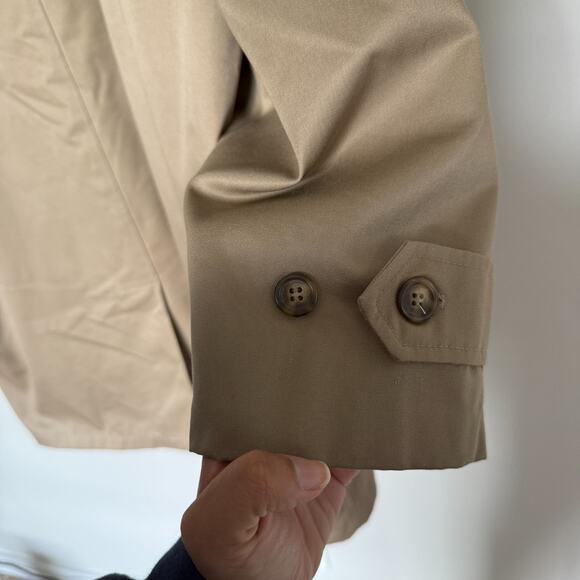 Vintage Chaps Ralph Lauren Trench Coat Large Thinsulate Lining Quiet Luxury Fall - Picture 6 of 15